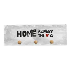 AREAS - Perchero de Pared 20x50cm Bas012 Home Gris