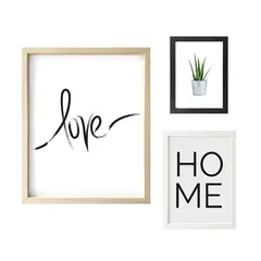 AREAS - Set x3 Cuadros Love / Home