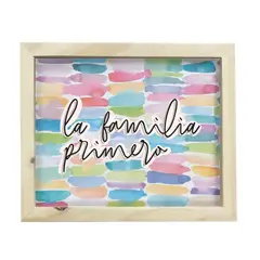AREAS - Cuadro Caja Pino 22X27cm Familia
