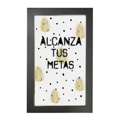 AREAS - Cuadro Caja Negra 28X40cm Frase: Alcanza