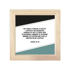 AREAS - Cuadro Frase Bíblica 18x18cm Isaias 41:10 bib003