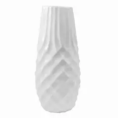 MARRES - Florero Cerámica Rombos Alejandria 30.8 X 13 Cm