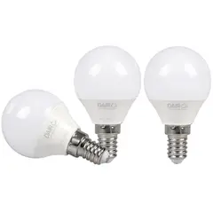 undefined - Setx3 Mini Globo Led E14 250 Lúmenes 3.5w Luz Cálida Certificado