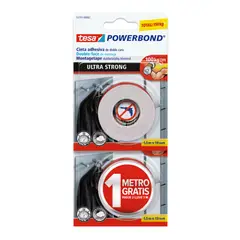 TESA - Cinta Doble Faz Ultrastrong 19mm Pague 2ms Lleve 3ms
