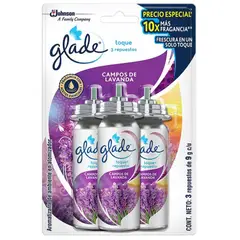 GLADE - Ambientador Toque Repuesto x3 Lavanda 27 ml
