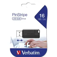 VERBATIM - Store N Go Pinstripe Memoria USB 16 Gb Negro