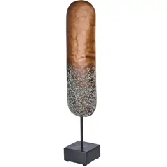 undefined - Figura Poliresina Decorativa Cobre con Base 60cm