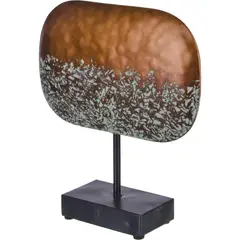 JUST HOME COLLECTION - Figura Decorativa Cobre Con Base