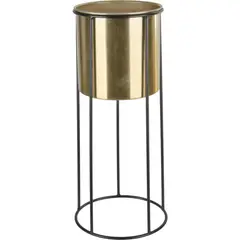 JUST HOME COLLECTION - Matera Con Base Gold 26X26X60 Centímetros
