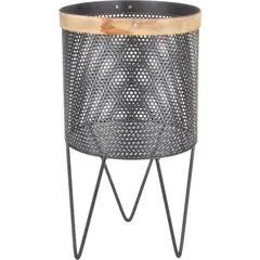 JUST HOME COLLECTION - Base Con Patas Para Matera Metal Vintage 46.5cm Negro