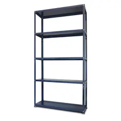 JUST HOME COLLECTION - Estantería Metálica 5 Niveles 90x175x30 cm Azul Oscuro