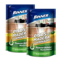 BINNER - Limpiador Piso Madera Lamina Mezcla Precisa 2X500 Ml