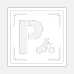 GENERICO - Plantilla Parqueadero Motos para Pisos 80X80 cm