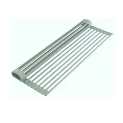 TRUE AND TIDY - Rejilla para Cocina Multiusos Enrrollable Gris