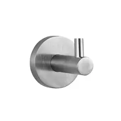 ACCESORIOS Y ACABADOS - Perchero Sencillo 6x5x5cm en Acero Inoxidable Satinado