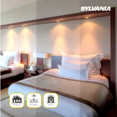 SYLVANIA - Setx2 Bombillos Led Toledo Dimerizable Con Switch 5w Luz Cálida Gu10 Certificado