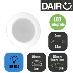 DAIRU - Bala LED 560 Lúmenes 7w Luz Fría Blanco Certificado