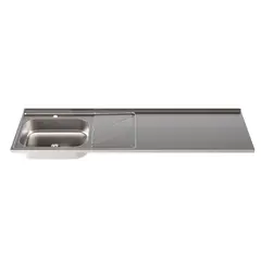 SOCODA - Mesón Fluens 180x52 Liso Derecho Monocontrol
