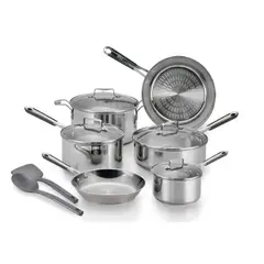 TEFAL - Juego De Ollas / Batería De Cocina 12 Piezas T-Fal Acero Inoxidable Expert Pro