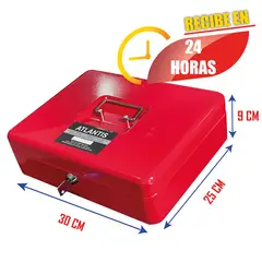 ATLANTIS - Cofre Caja Menor Rf450 Empresarial Seguro 100% 9 cm X 30 cm X 25 cm