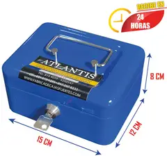 ATLANTIS - Cofre Caja Menor Rf 150 Seguridad Empresa Hogar 9 cm X 16 cm X 12 cm