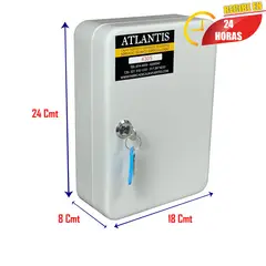 ATLANTIS - Ordenador de Seguridad 60 Llaves + Identificador 25 cm X 20 cm X 9 cm