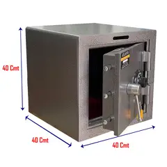 ATLANTIS - Caja Fuerte Tipo Efecty Seguridad Alta Con Buzón, Clave Y Llave 51 cm X 49 cm X 36 cm