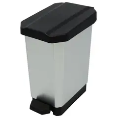 ESTRA - Papelera Pedal 10 Lt Tapa Negro Inmold