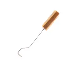STEAK AND BEER - Garfio para barril Acero inoxidable y madera 35 cm
