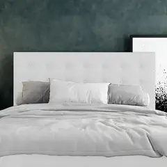 EKONOMODO COLOMBIA - Cabecero Capital para Cama Doble Blanco