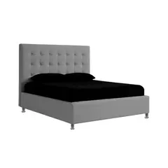 EKONOMODO COLOMBIA - Combo Ilusión Cabecero + Base Cama Doble Gris Plata