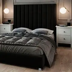 EKONOMODO COLOMBIA - Cabecero Natura para Cama Queen Negro