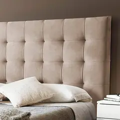 EKONOMODO COLOMBIA - Cabecero Lujo Luxury para Cama Doble Taupe