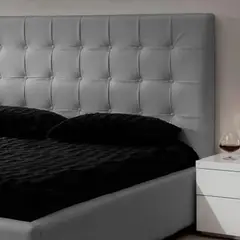 EKONOMODO COLOMBIA - Cabecero Ilusión para Cama Queen Gris Plata