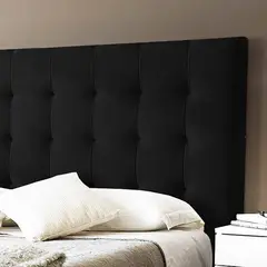 EKONOMODO COLOMBIA - Cabecero Lujo Luxury para Cama Doble Negro