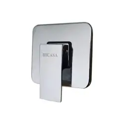 HICASA - Ducha Monocontrol Cuadrada Bronce Cromo Consumo 7 l/min