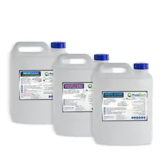 PRODUQUIM - Combo Desengrasante + Detergente + Limpia Acero x 4Lt