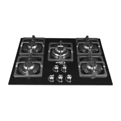 ABBA - Estufa Empotrable Gas Natural 76 cm COR V5S Negro