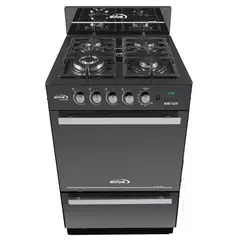 ABBA - Estufa de Piso Gas Natural 4 Quemadores Negro AG202-6 N 120 V