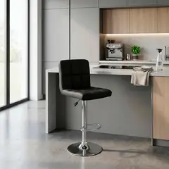 OR DESIGN - Set x2 Sillas Tipo Bar Blanco con Espaldar