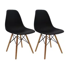 OR DESIGN - Set X2 Sillas Eames Negro