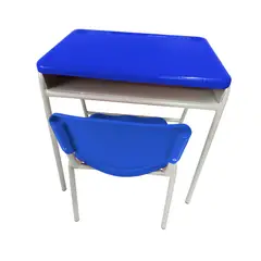 EKONOMODO COLOMBIA - Pupitre Infantil Unipersonal + Silla 40X60X61 Azul Eléctrico