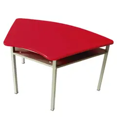 EKM DESIGN - Pupitre Escolar Trapezo 40X96X61 Rojo