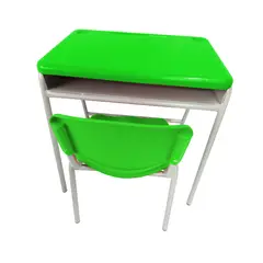 EKM DESIGN - Pupitre Infantil Unipersonal + Silla 40X60X61 Verde Limo