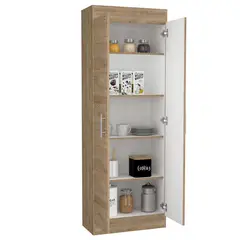 RTA DESIGN - Mueble Alacena Nepal 30.3x60x170cm Miel Blanco