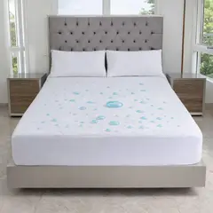 HOGARETO - Combo Protector De Colchón Sencillo + 1 Funda Impermeable