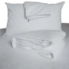 HOGARETO - Combo Protector De Colchón Doble + 2 Fundas Impermeable