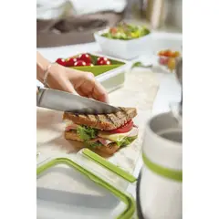 TEFAL - Recipiente 0.85L Sanduche Plastico Tapa Verde