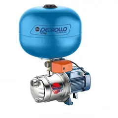 PEDROLLO - Equipo de Presión Plurijet 4/80 0.75 Hp ¾ Hp 110/220V + Tanque Hidroneumático Esférico de 24 Litros