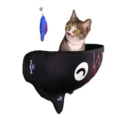 SOLEPET - Cama Alcolchada Para Mascotas Ventana Pez Negro